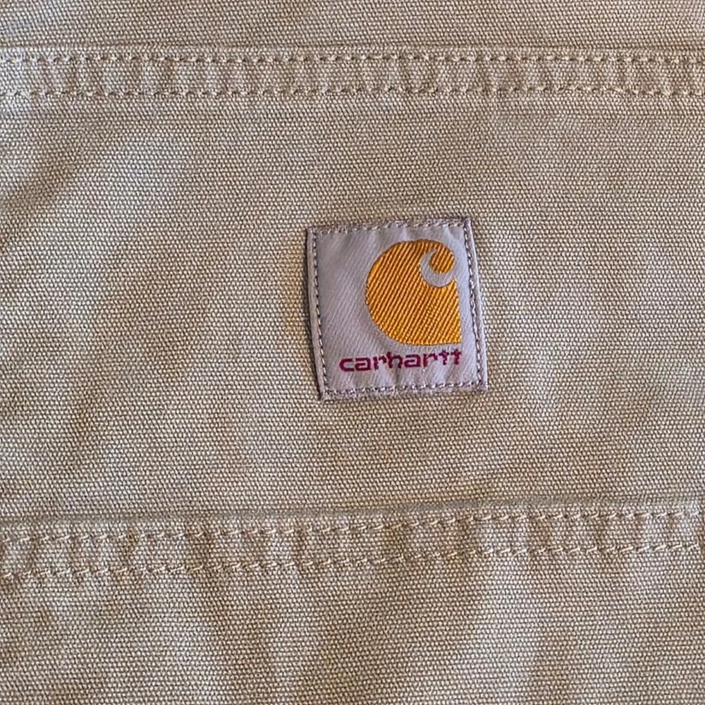 Carhartt Canvas Work Shorts Mens 46 Rugged Flex Relaxed Fit Khaki Tan Streetwear